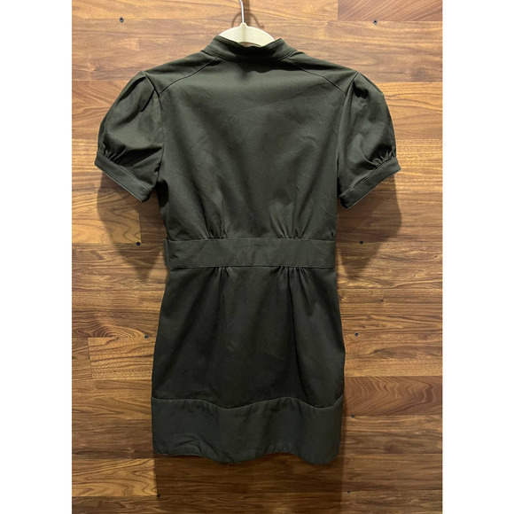 Women's Jill Stuart Dress Military Utility Mini Dress Army Green Unique Size 0 - Picture 3 of 6